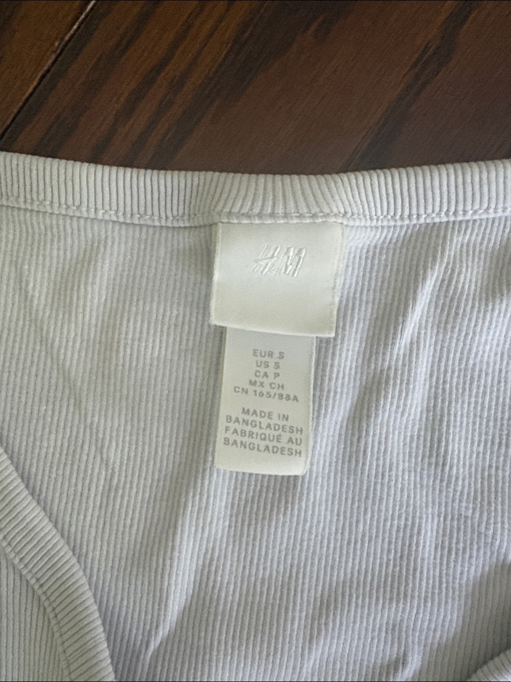 H&M White Ribbed Henley-Style Tank - Picture 2 of 4